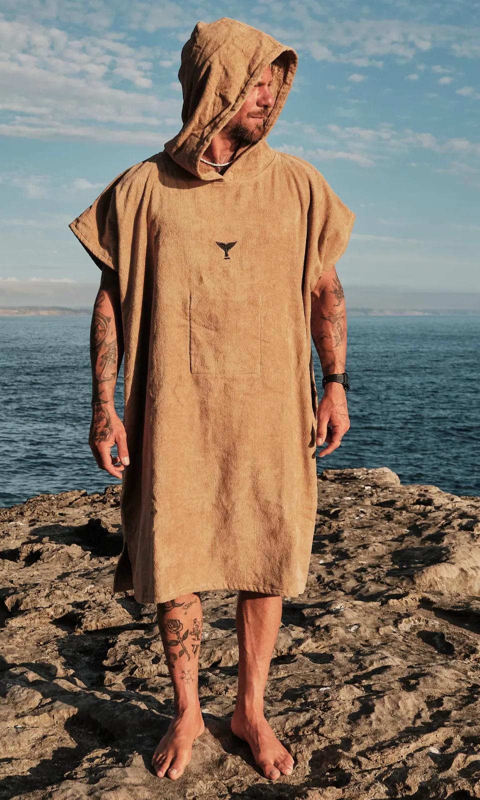 Poncho turco com capuz